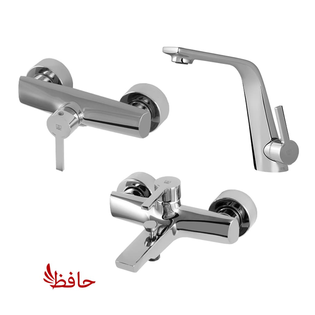 شیر حمام+توالت+روشویی کی دبلیو سی KWC مدل متیس کروم