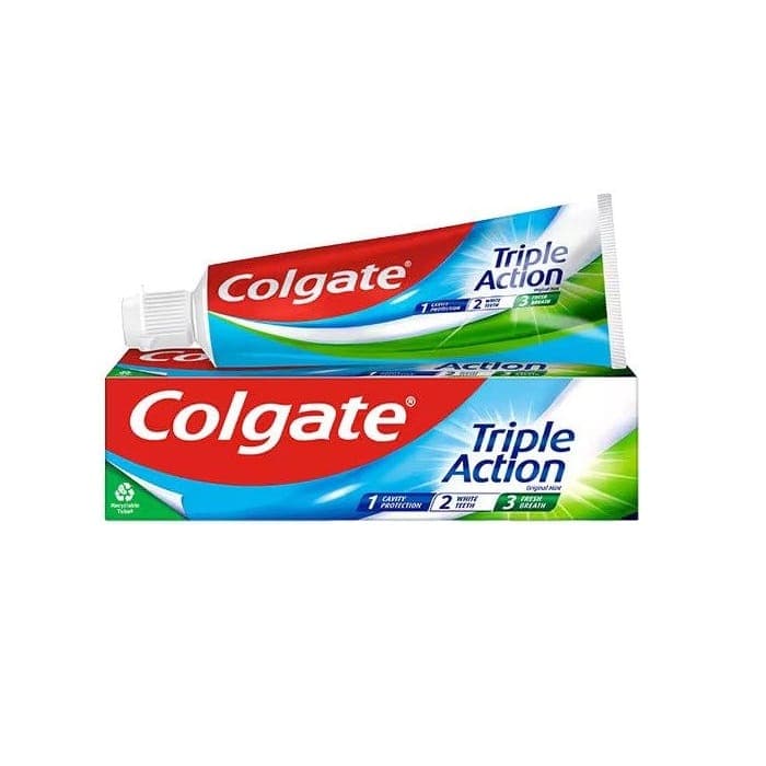 خمیردندان محافظت سه‌گانه برای دندان‌ها کلگیت Colgate Triple Action حجم 100 میل — تصویر ۳