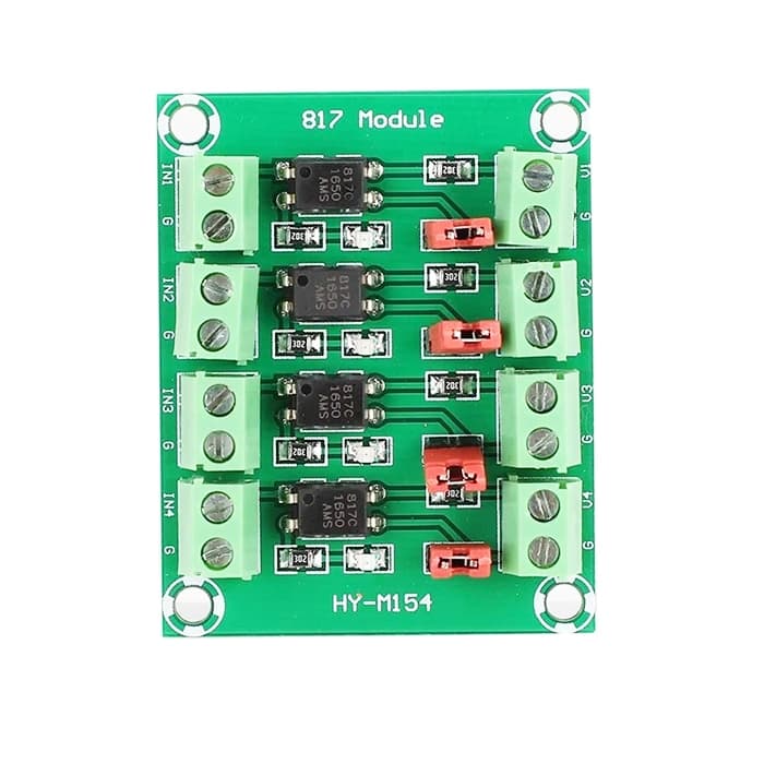 ماژول ایزولاتور 4 کانال اپتوکوپلر PC817