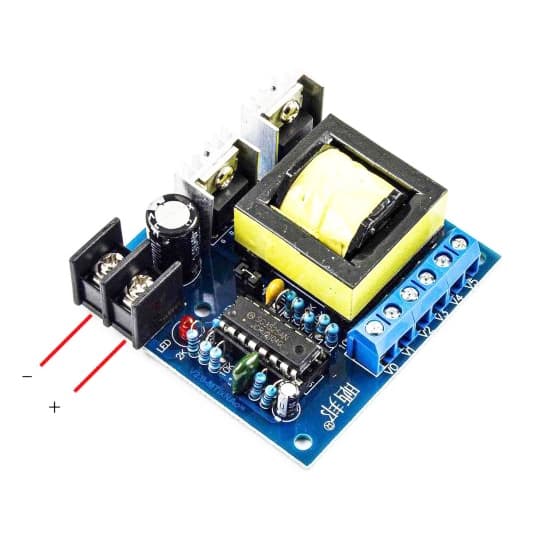 ماژول اینورتر DC به AC افزاینده 150W برد آبی (خروجی موج مربعی) — تصویر ۲