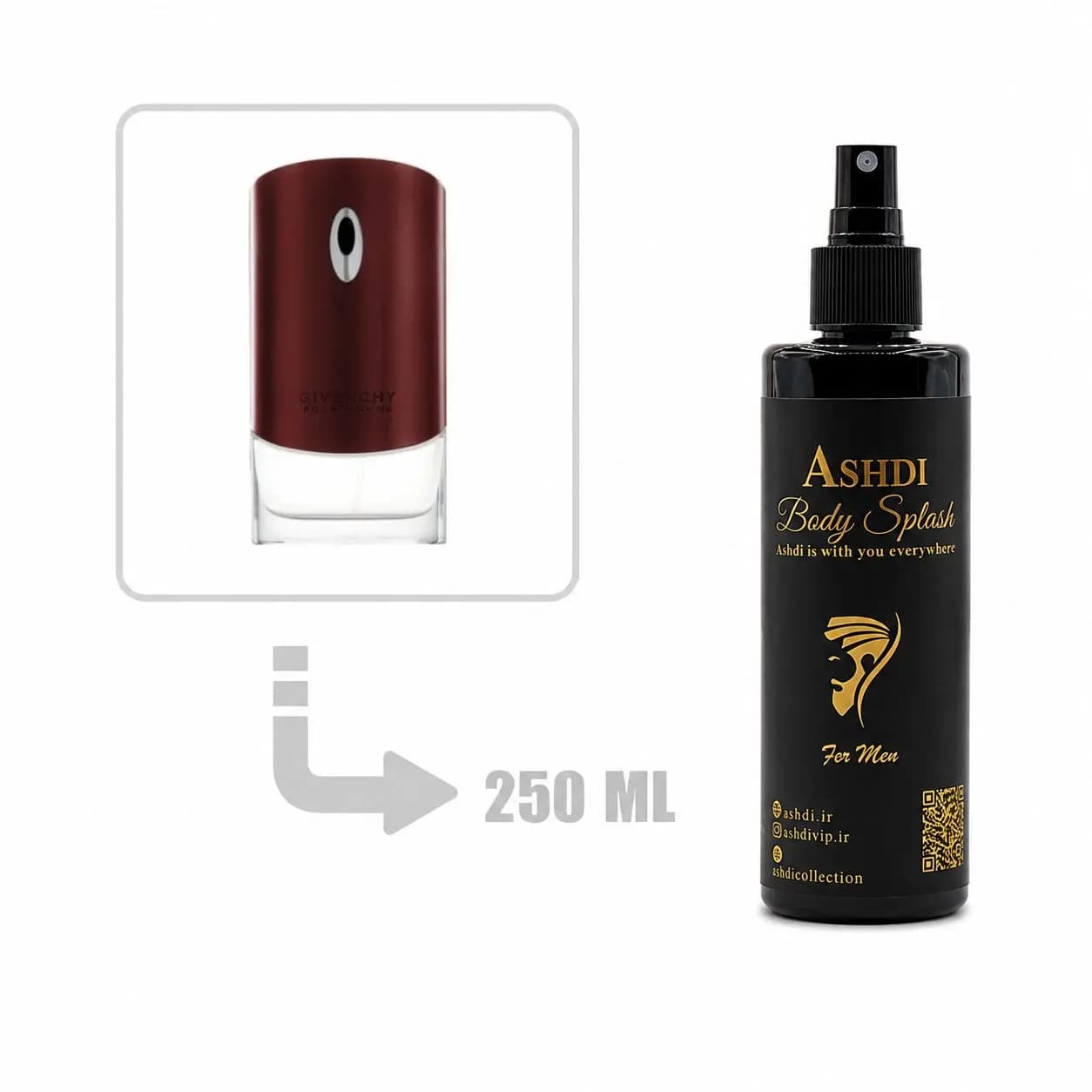 بادی اسپلش جیونچی پورهوم 250 میلی اشدی | GIVENCHY – Givenchy Pour Homme