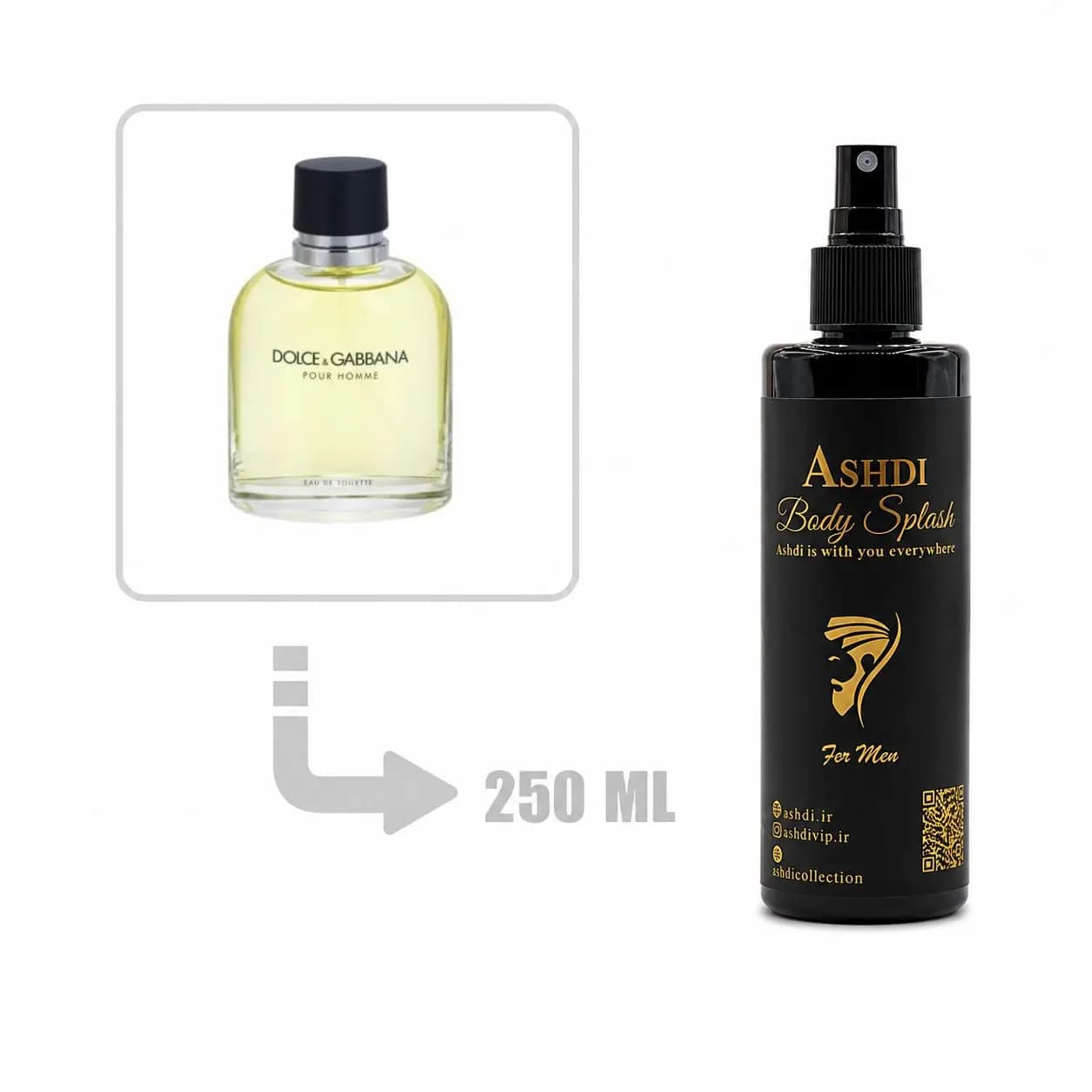 بادی اسپلش دولچه گابانا پور هوم 250 میلی اشدی | DOLCE & GABBANA Pour Homme