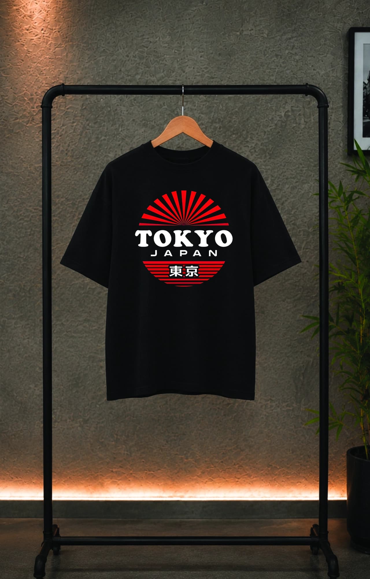 تیشرت باکسی ترک مردانه طرح توکیو ژاپن tokyo japan کد 5070 — تصویر ۳