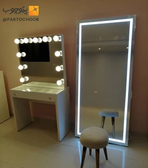 آینه قدی گریم بک لایت LED — تصویر ۵