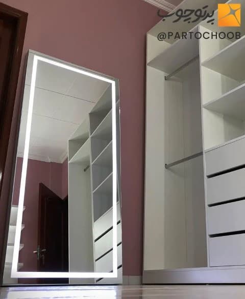 آینه قدی گریم بک لایت LED — تصویر ۹