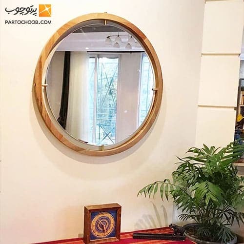 آینه گرد مدل آبان قطر 70 — تصویر ۵