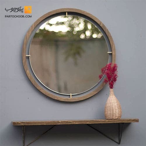 آینه گرد مدل آبان قطر 70