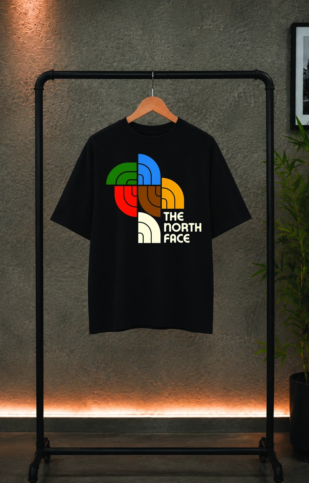 تیشرت باکسی ترک مردانه طرح نورث فیس the north face کد 5068 — تصویر ۳