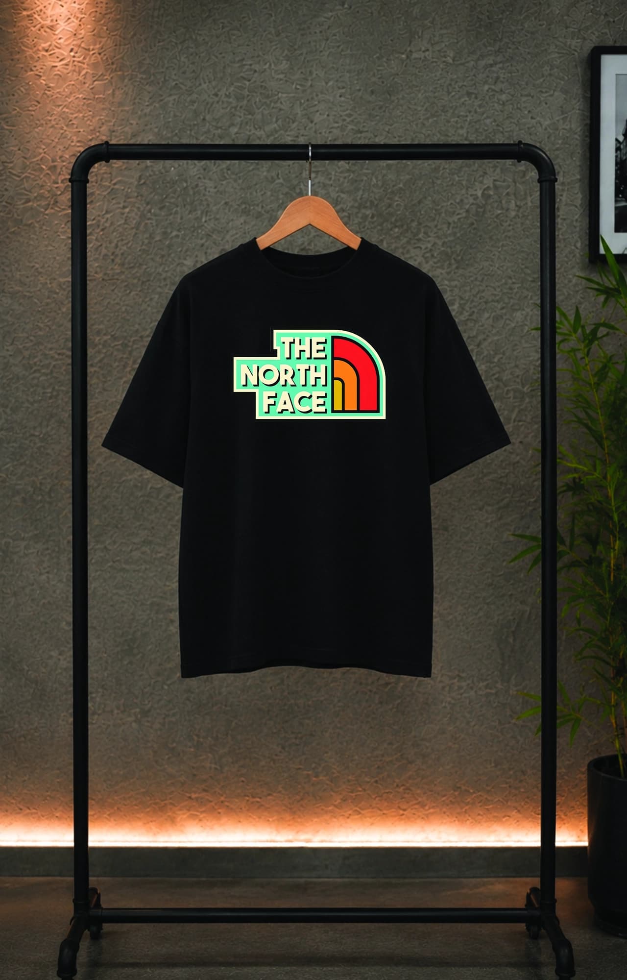 تیشرت باکسی ترک مردانه طرح نورث فیس the north face کد 5066 — تصویر ۳