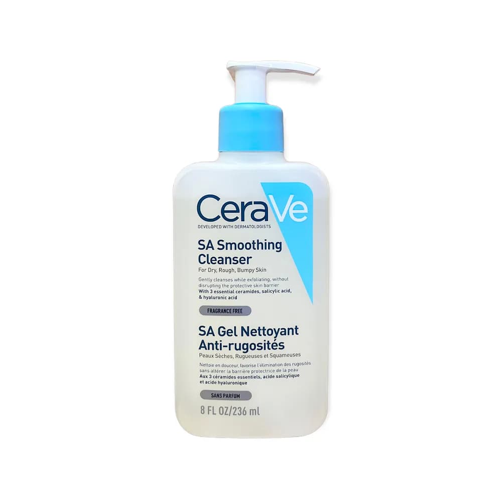ژل شسستشو سراوی CeraVe مدل SA Smoothing حجم 236 میل | صاف و نرم کننده پوست زبر و خشک (تضمین اصالت)
