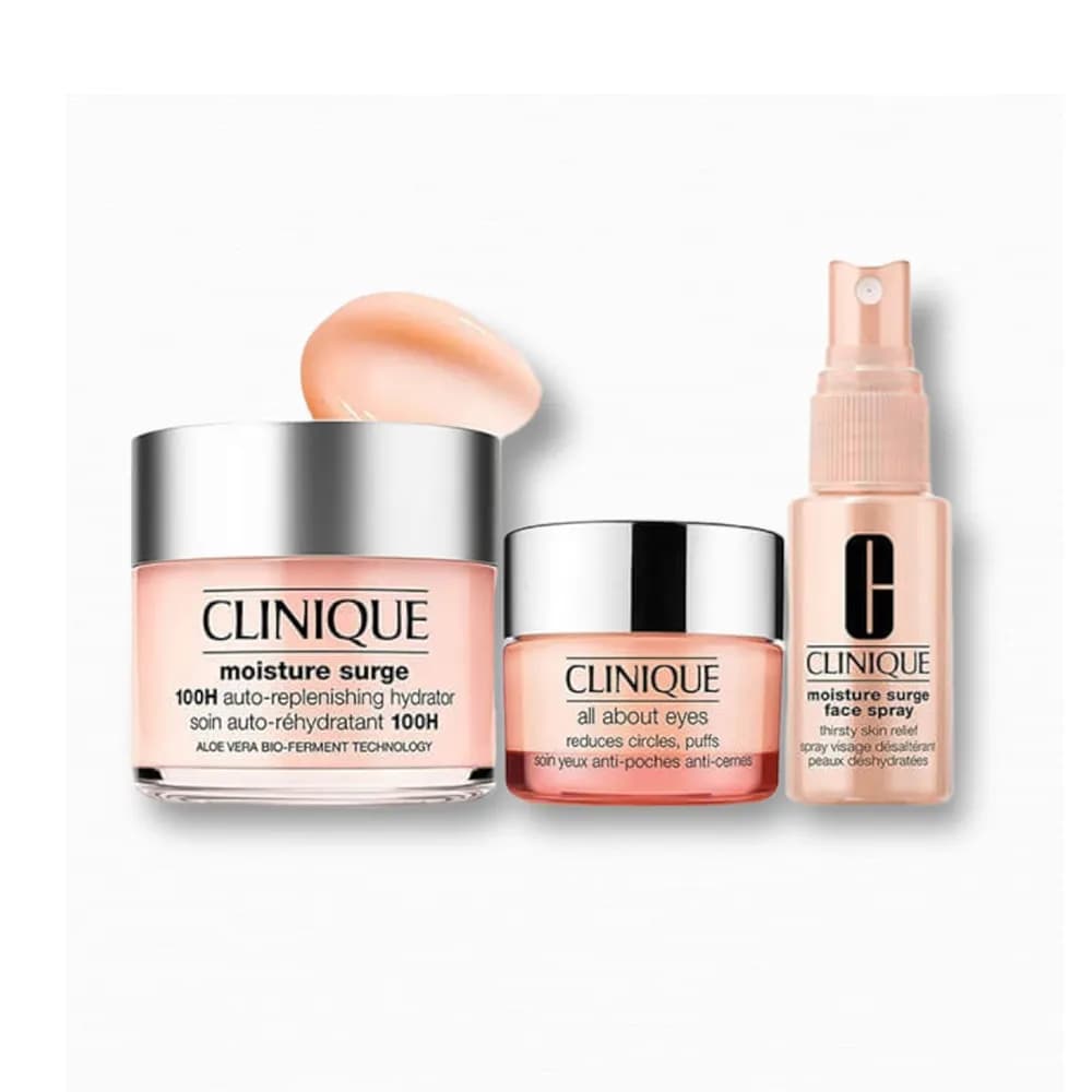 پک سه عددی آبرسان کلینیک Clinique مدل Moisture Surge | حجم 125، 30 و 15 میل اورجینال — تصویر ۳