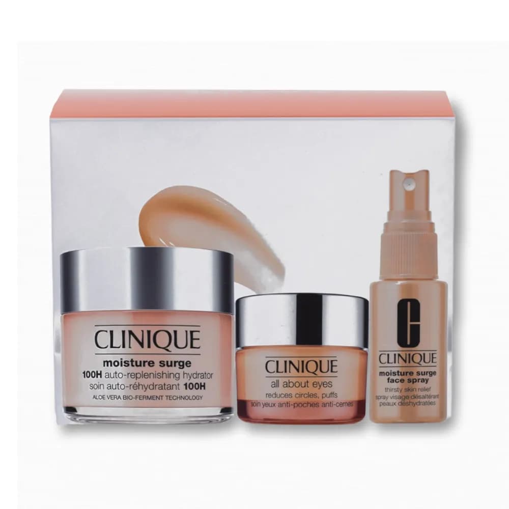 پک سه عددی آبرسان کلینیک Clinique مدل Moisture Surge | حجم 125، 30 و 15 میل اورجینال — تصویر ۲