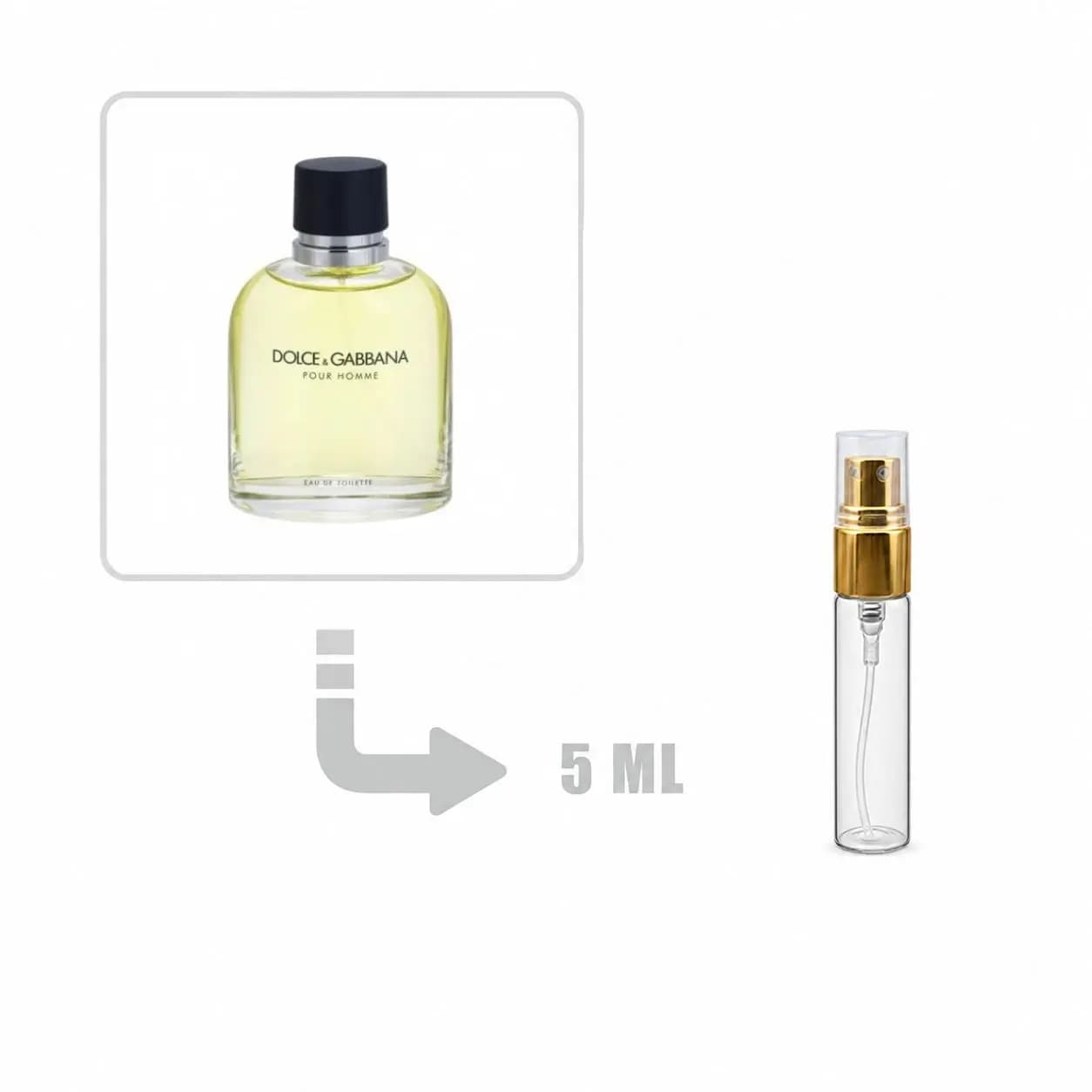دکانت عطر ادکلن دولچه گابانا پور هوم 5 میلی اصلی | DOLCE & GABBANA Pour Homme