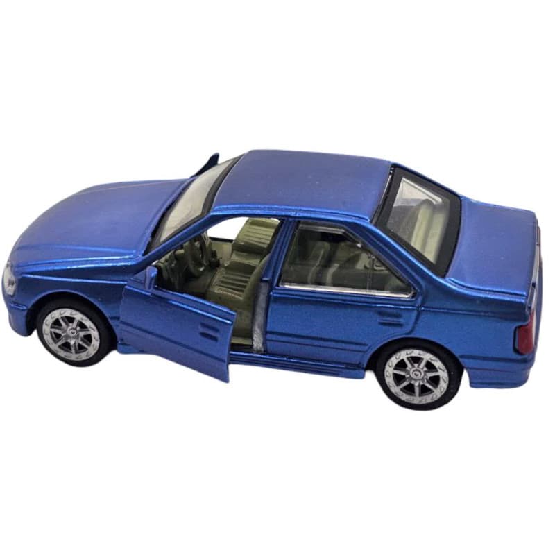 ماشین بازی ناب سل مدل پژو پرشیا (پارس) فلزی عقب کش کد Peugeot Persia Metal Pull Back craem trim naab003 — تصویر ۳