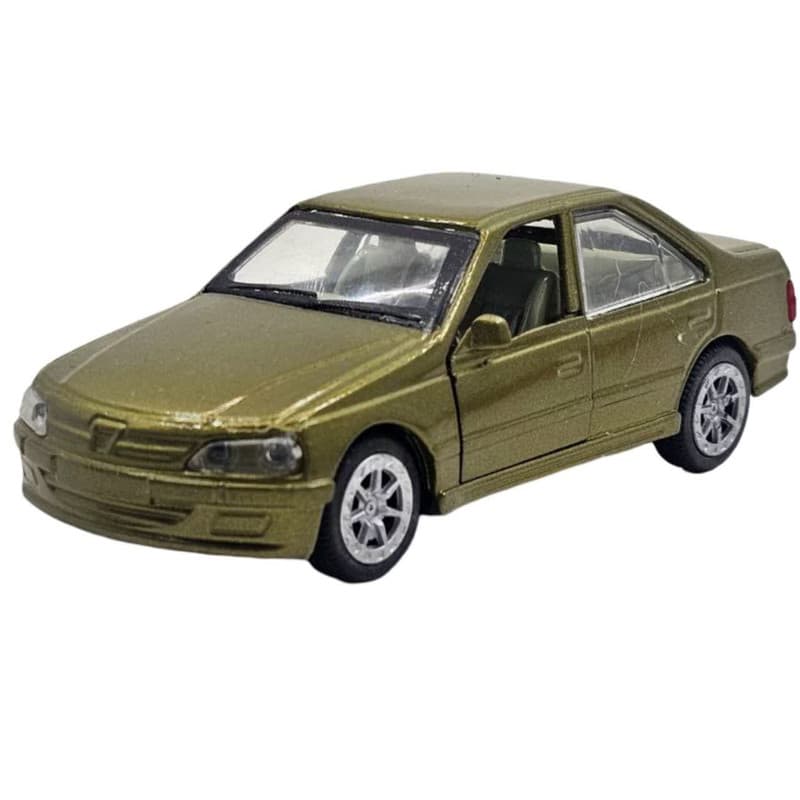 ماشین بازی ناب سل مدل پژو پرشیا (پارس) فلزی عقب کش کد Peugeot Persia Metal Pull Back craem trim naab002 — تصویر ۶