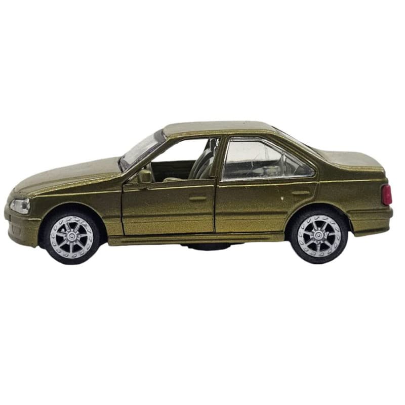 ماشین بازی ناب سل مدل پژو پرشیا (پارس) فلزی عقب کش کد Peugeot Persia Metal Pull Back craem trim naab002 — تصویر ۸
