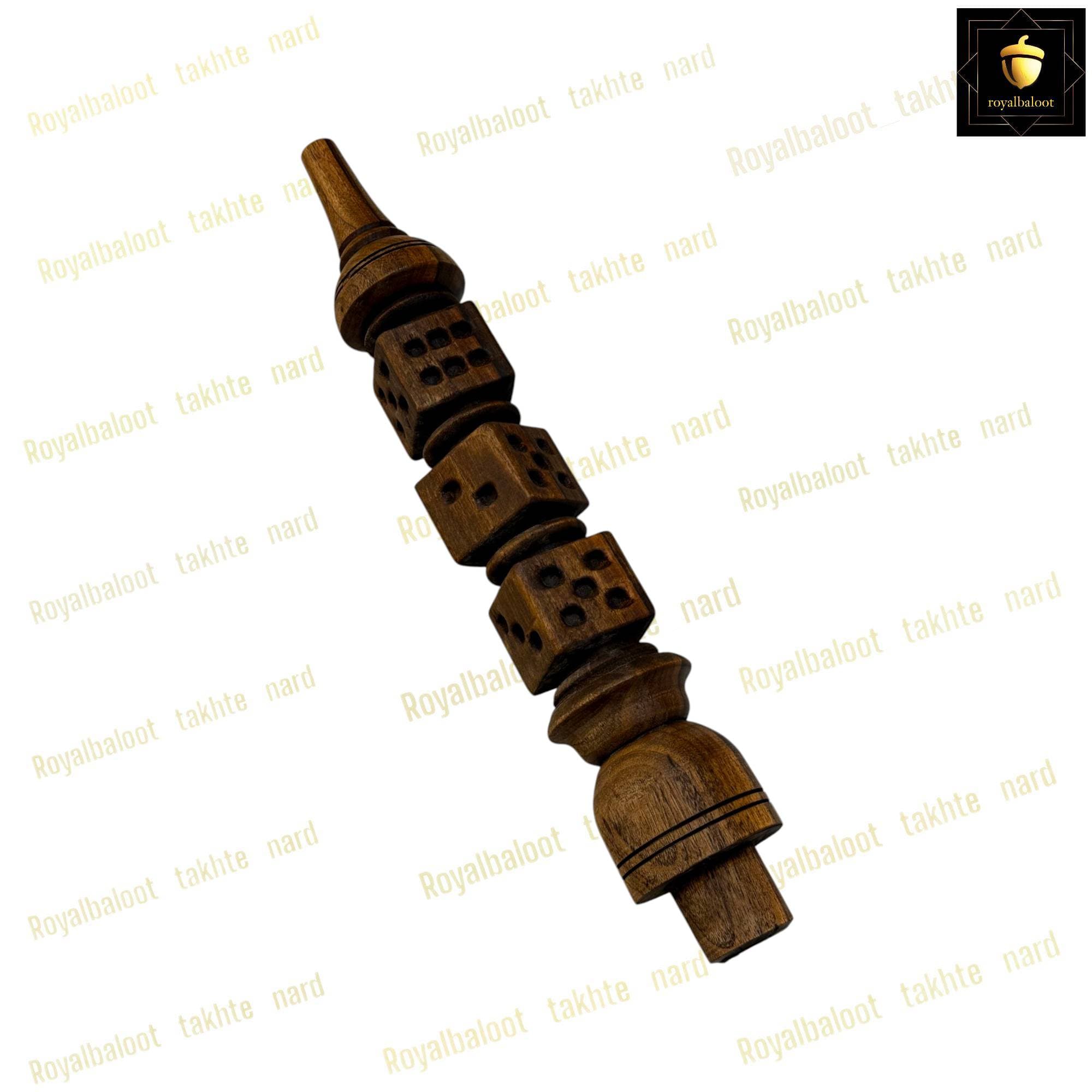 قلیان چوب گردو منبت تاس کد 403
