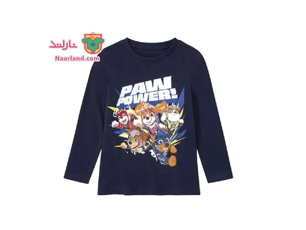 بلوز نخی Paw Patrol سرمه ای طرح سگهای نگهبان Paw Power — تصویر ۲