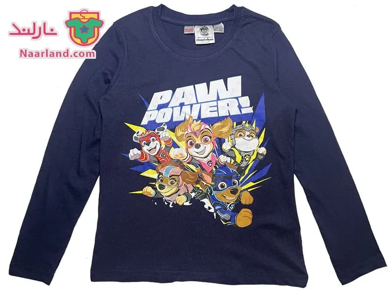 بلوز نخی Paw Patrol سرمه ای طرح سگهای نگهبان Paw Power — تصویر ۴