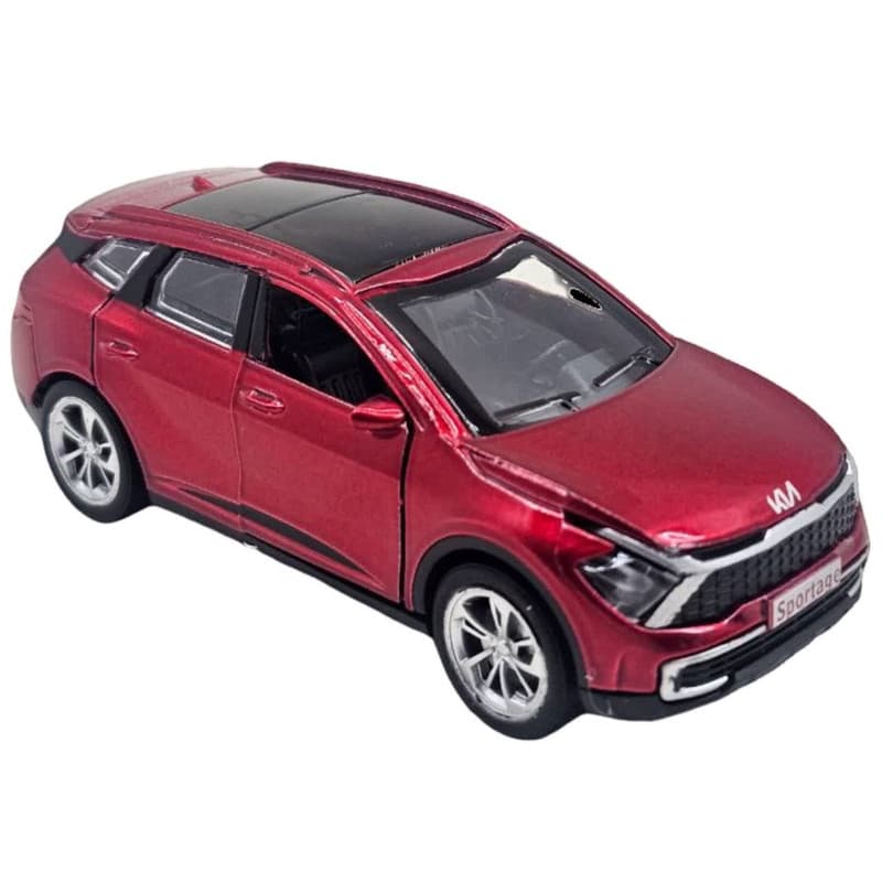 ماکت ماشین ناب سل مدل کیا اسپورتیج فلزی موزیکال چراغدار عقب کش کد Kia Sportage metallic musical with lights naab001 — تصویر ۴