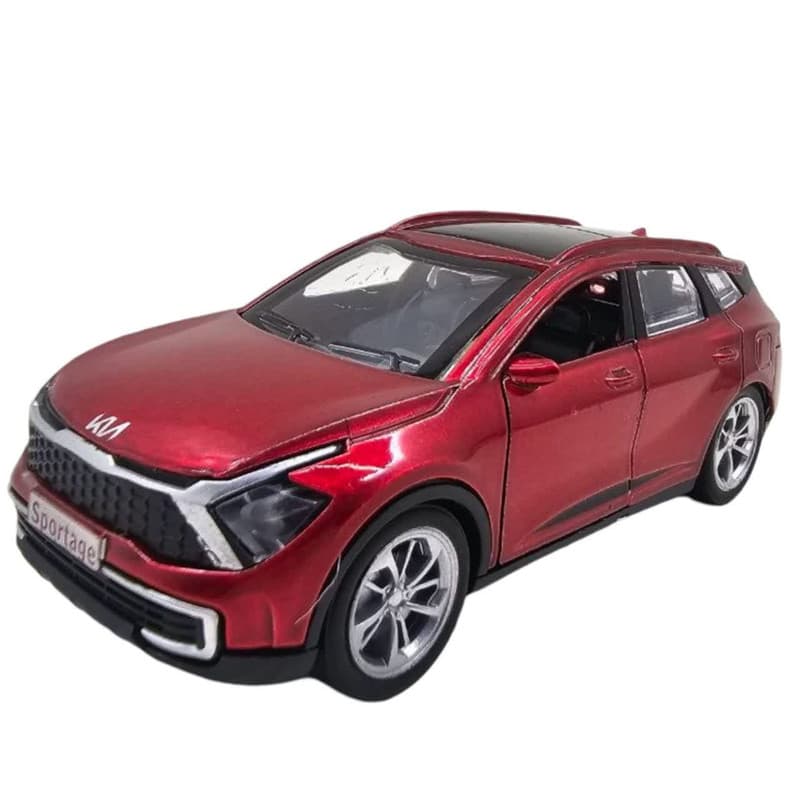 ماکت ماشین ناب سل مدل کیا اسپورتیج فلزی موزیکال چراغدار عقب کش کد Kia Sportage metallic musical with lights naab001 — تصویر ۵