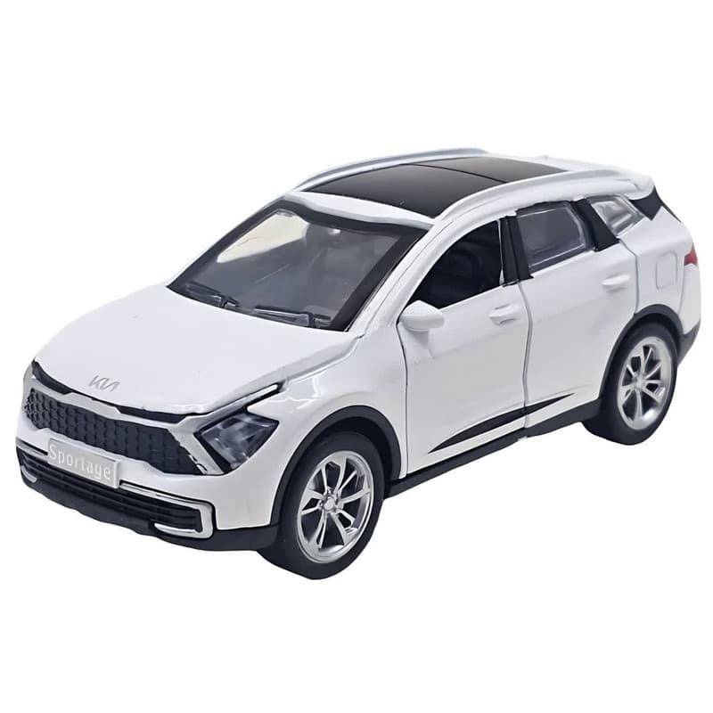 ماکت ماشین ناب سل مدل کیا اسپورتیج فلزی موزیکال چراغدار عقب کش کد Kia Sportage metallic musical with lights naab001 — تصویر ۲