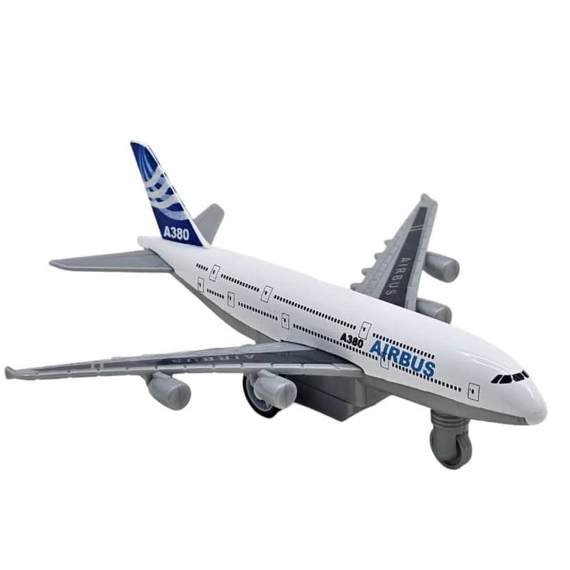 هواپیما بازی ناب سل مدل ایرباس A380 فلزی عقب کش کد AIRBUS A380 AIRCRAFT NAAB002 — تصویر ۶