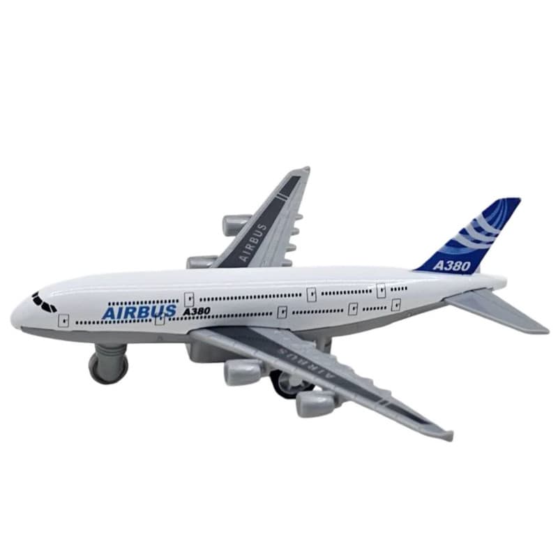 هواپیما بازی ناب سل مدل ایرباس A380 فلزی عقب کش کد AIRBUS A380 AIRCRAFT NAAB002 — تصویر ۴