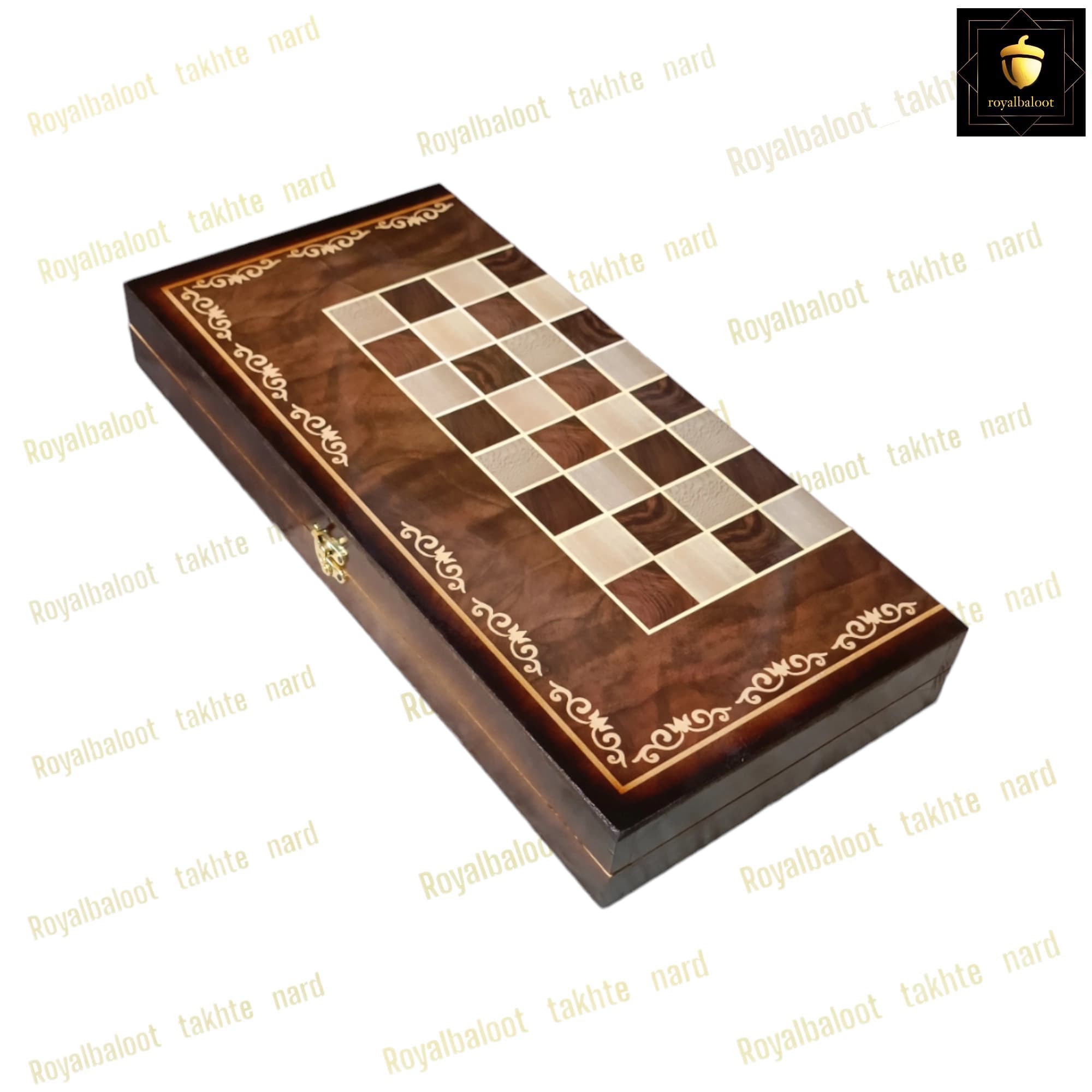 تخته نرد چوب روسی طرح آتش کد 18 — تصویر ۵