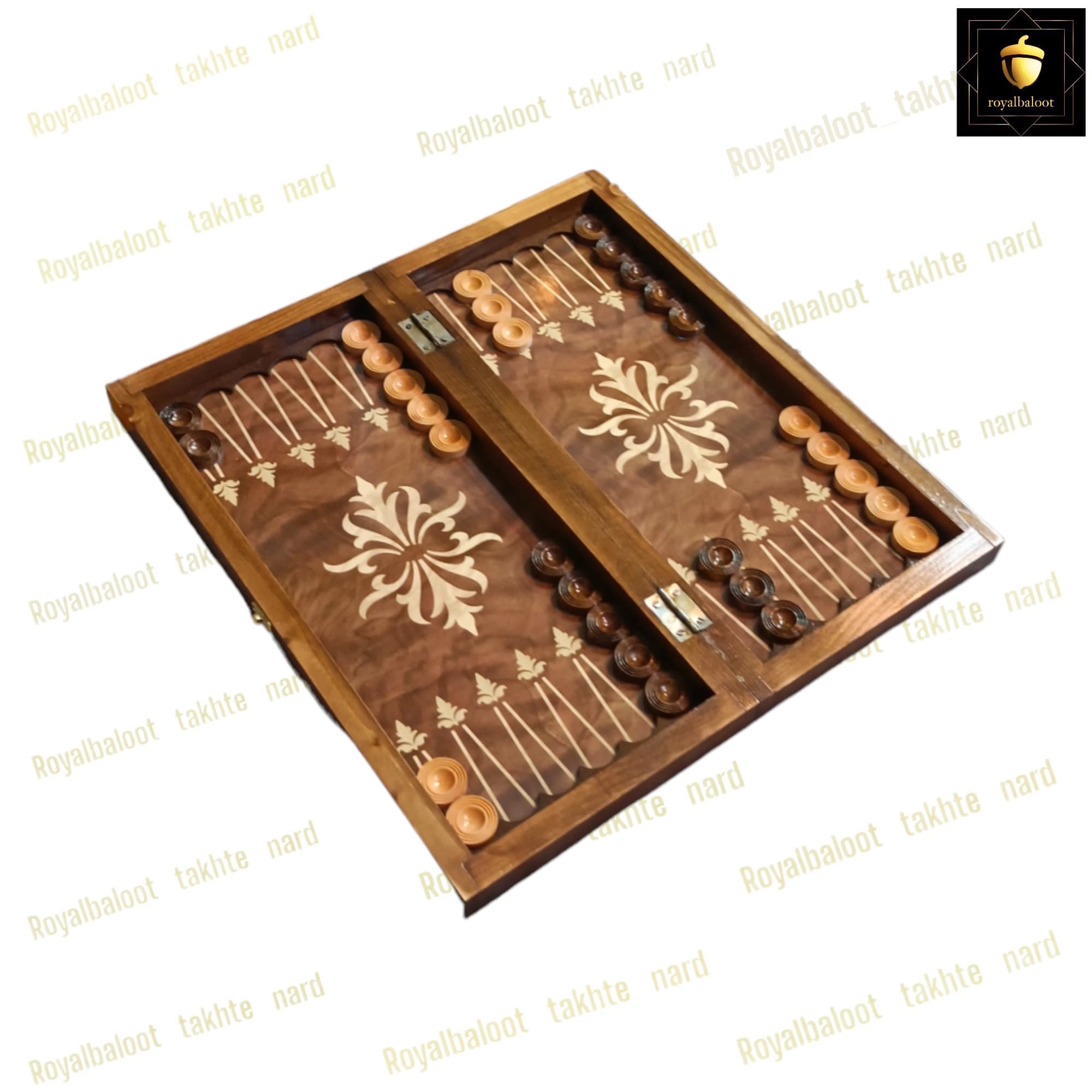 تخته نرد چوب روسی طرح آتش کد 18 — تصویر ۶
