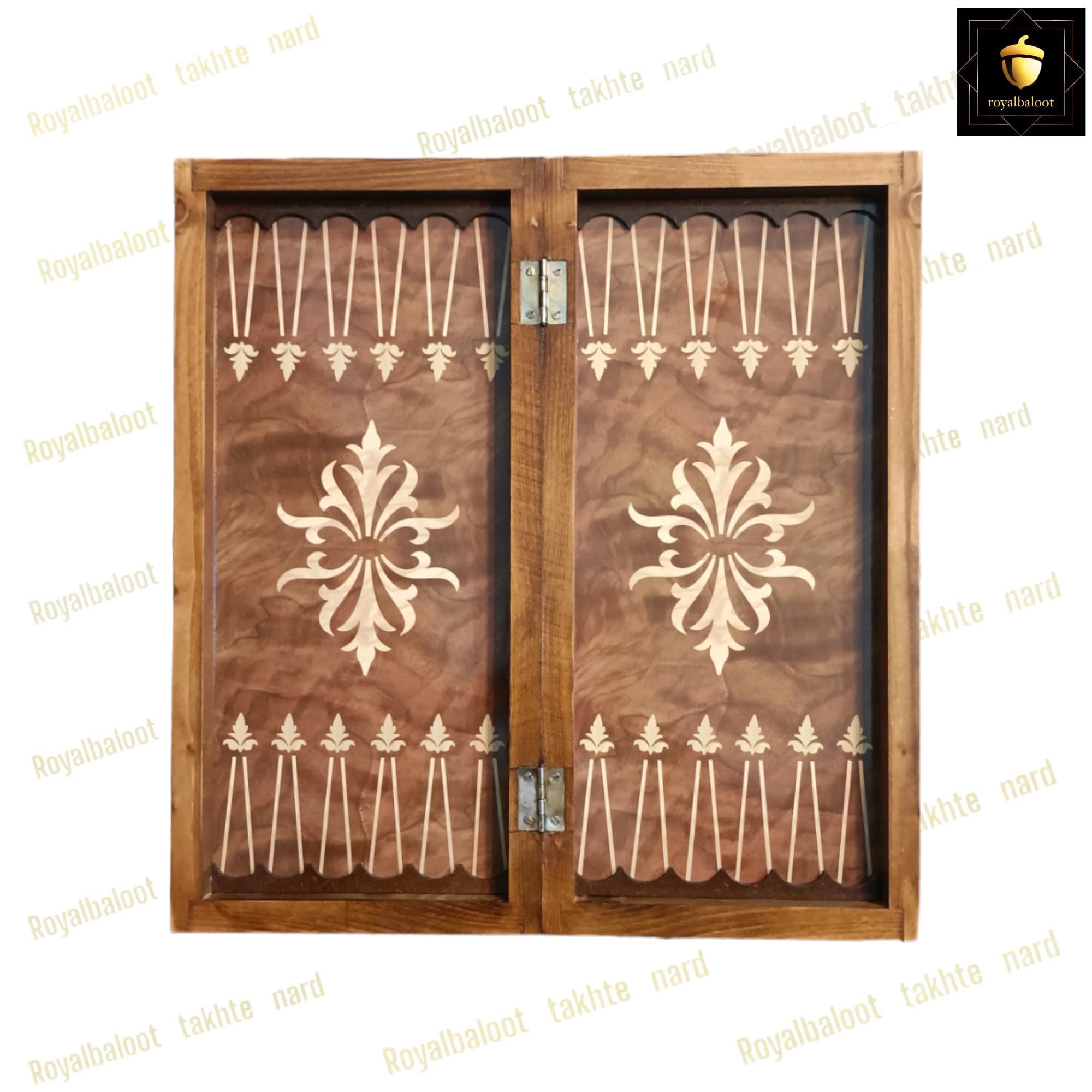 تخته نرد چوب روسی طرح آتش کد 18