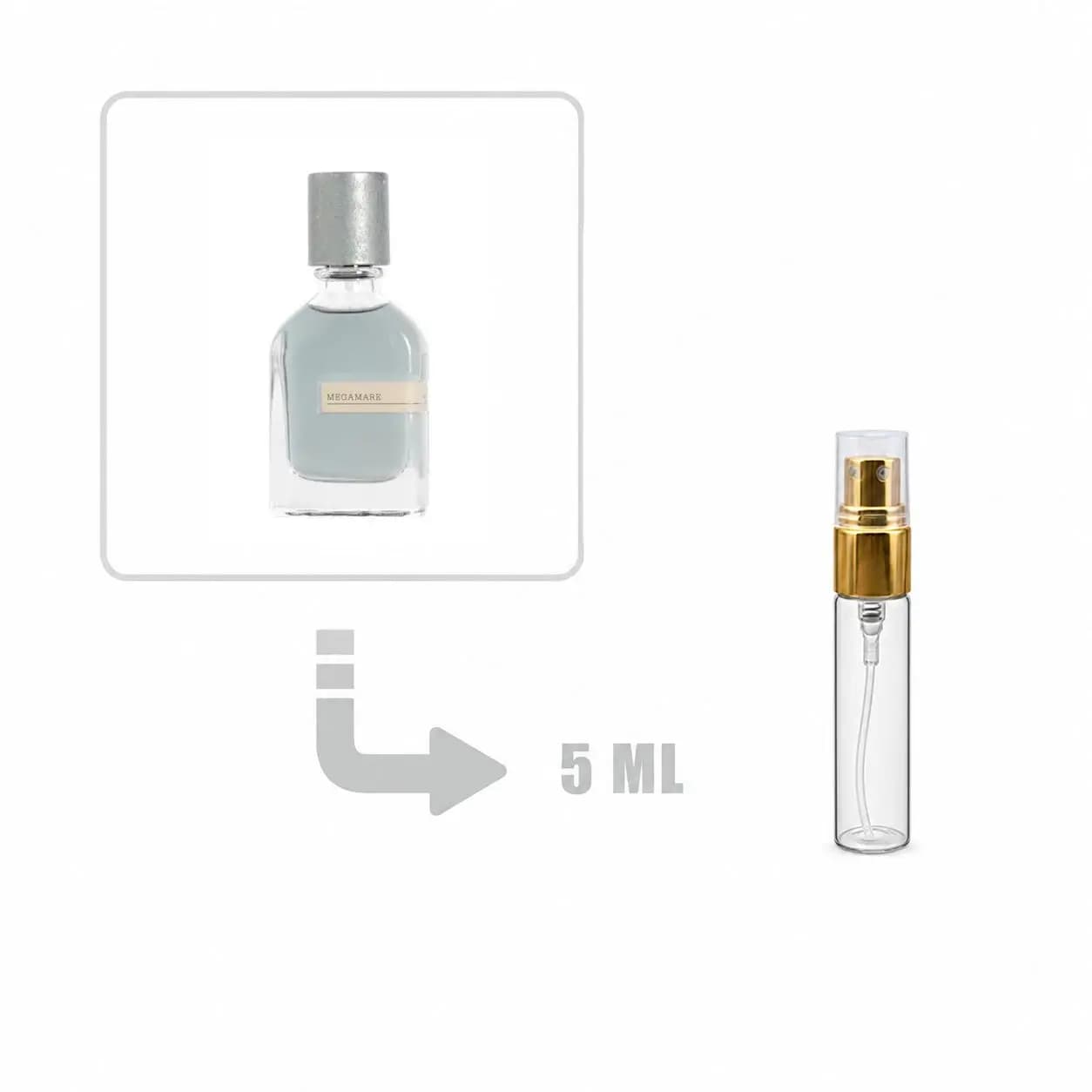 دکانت عطر ادکلن اورتو پاریسی مگامار(مگاماره) 5 میلی اصلی | Orto Parisi Megamare