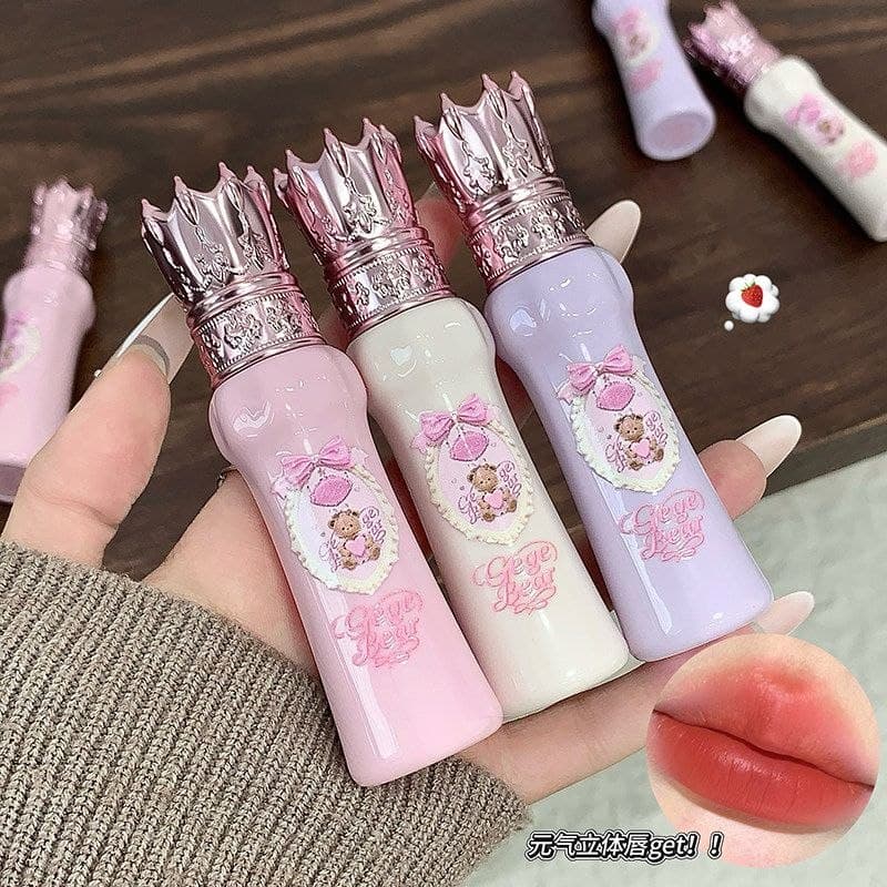رژلب مایع پرنسسی دوپ فلاورنوز gege bear رژلب مایع سلطنتی پرنسسی