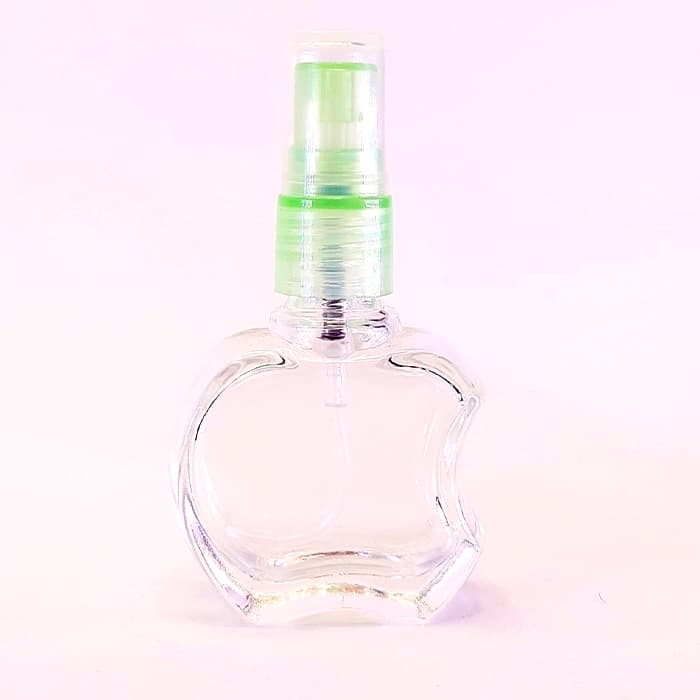 شیشه عطر اپل شفاف درب پلاستیکی 10 میل 12 عددی