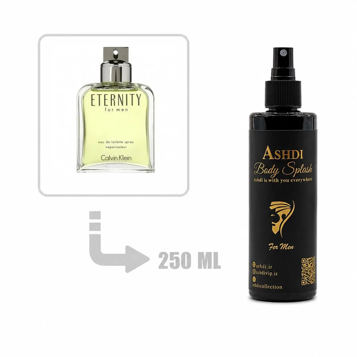 بادی اسپلش کالوین کلین اترنیتی مردانه (سی کی اترنتی) 250 میلی اشدی | Calvin Klein – Eternity for Men