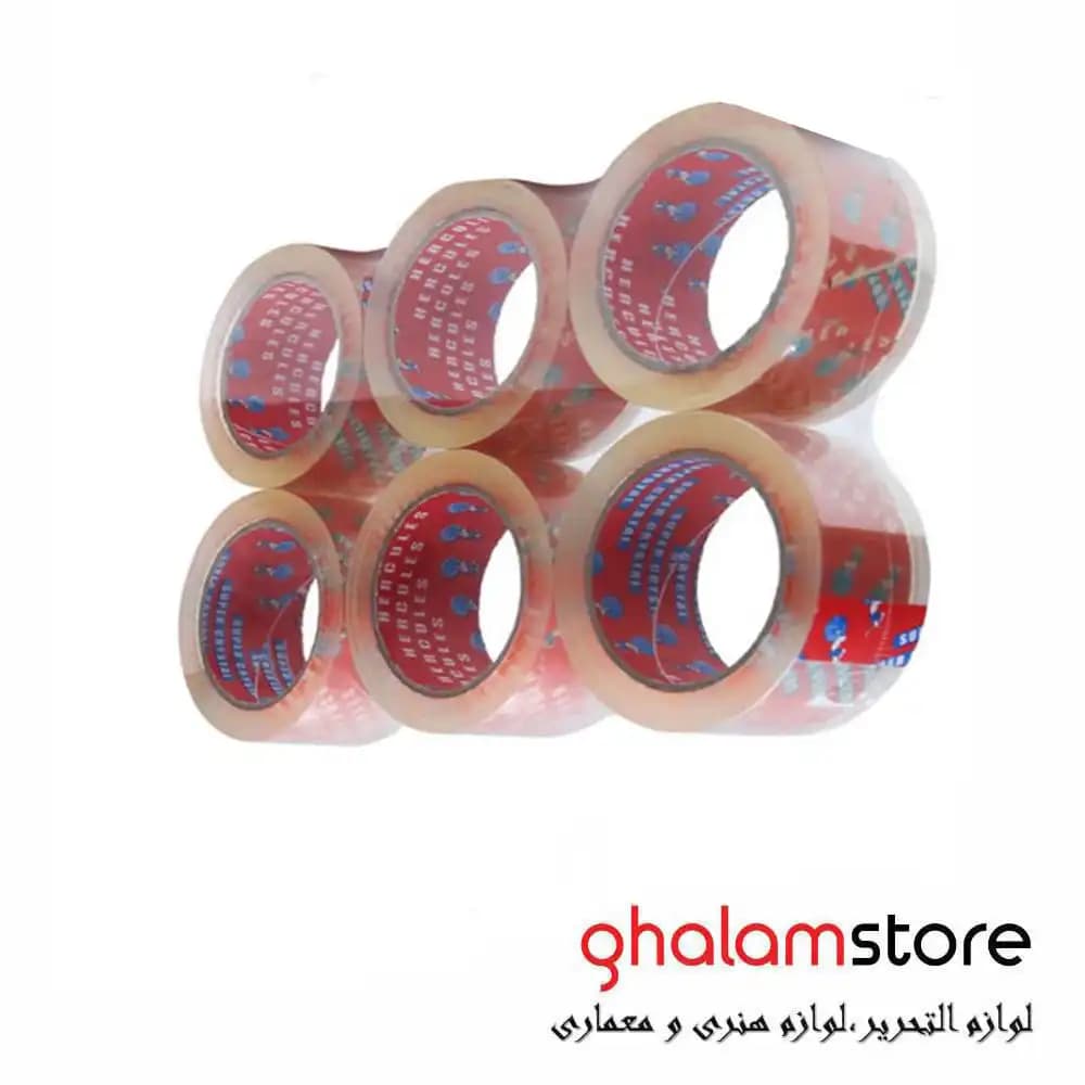 نوار چسب شیشه ای ۱۸۰یارد ۵سانت شیشه ای هرکولس — تصویر ۳