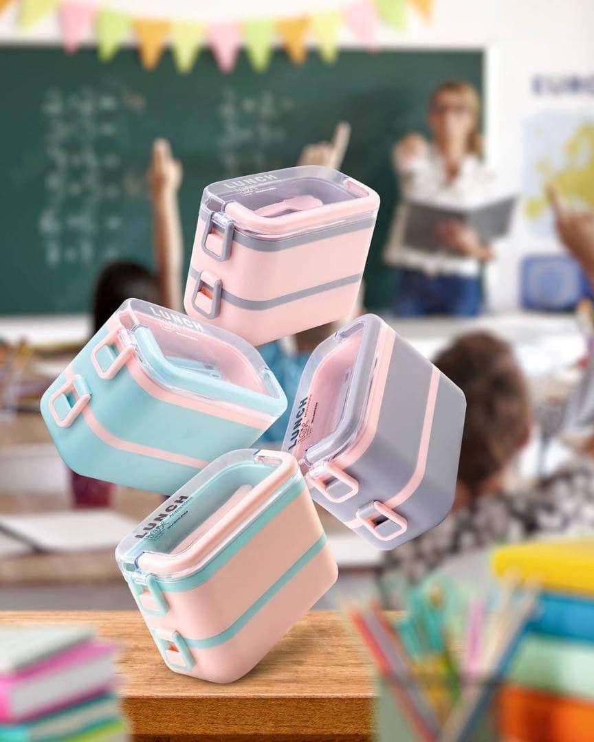 ظرف غذا لانچ باکس دو طبقه آنکسیا مدل آلیس