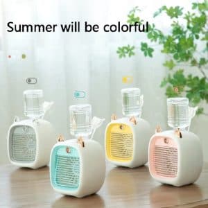 مینی پنکه مه پاش گربه ای|spray cooling fan