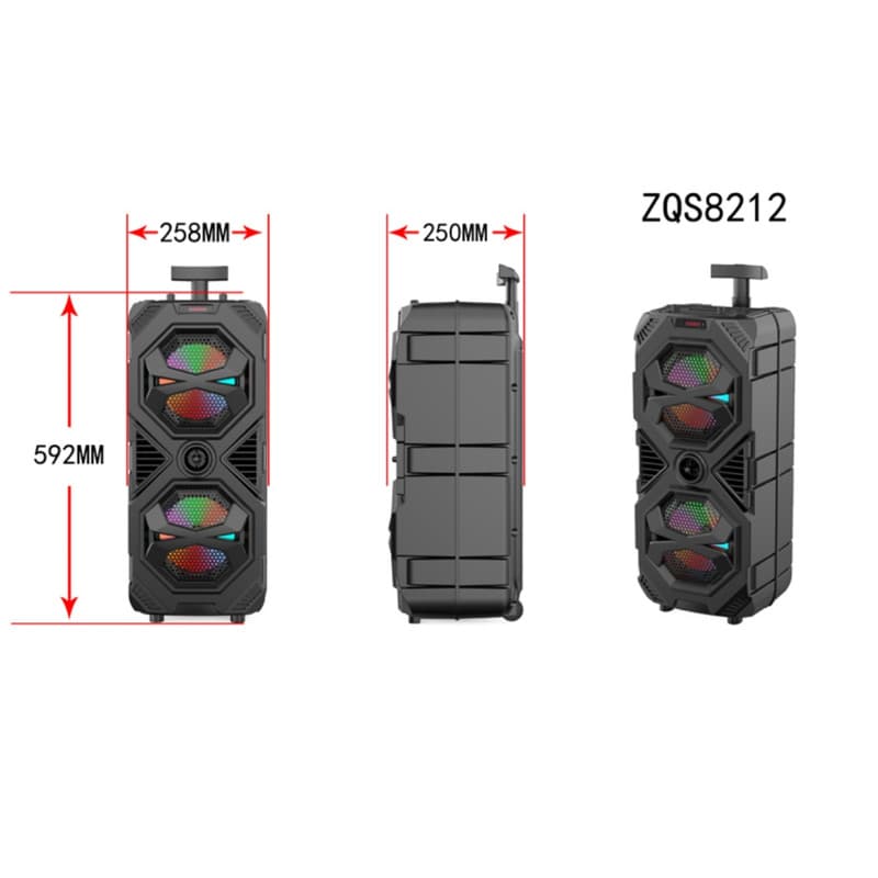 اسپیکر بلوتوثی قابل حمل مدل ZQS8212 — تصویر ۵