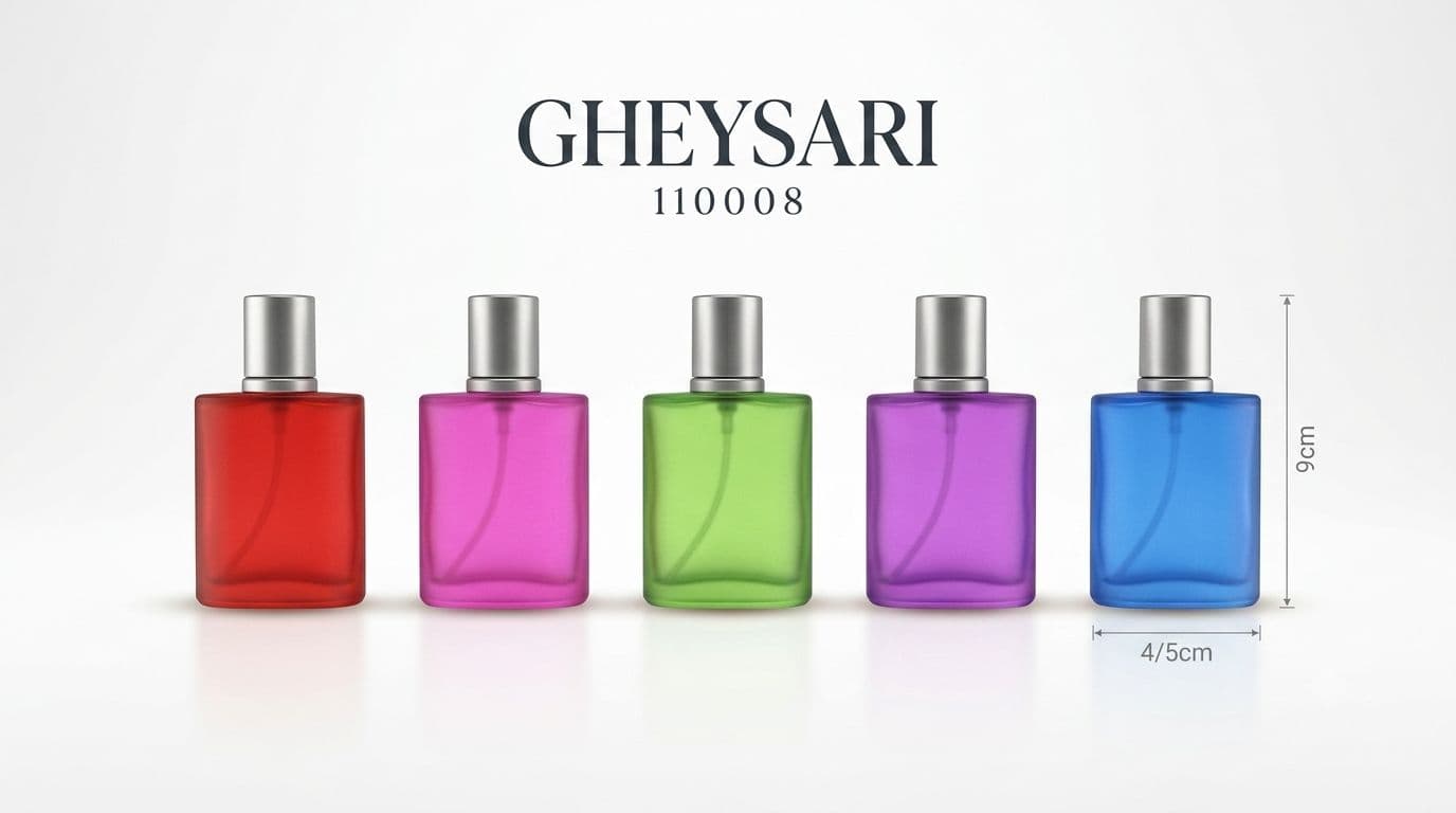 شیشه عطر جیو مات رنگی 30 میل 12 عددی