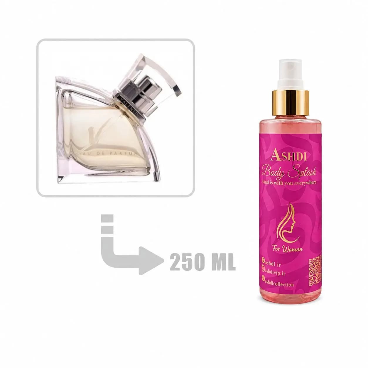 بادی اسپلش والنتینو وی زنانه 250 میلی اشدی | VALENTINO – Valentino V for Women