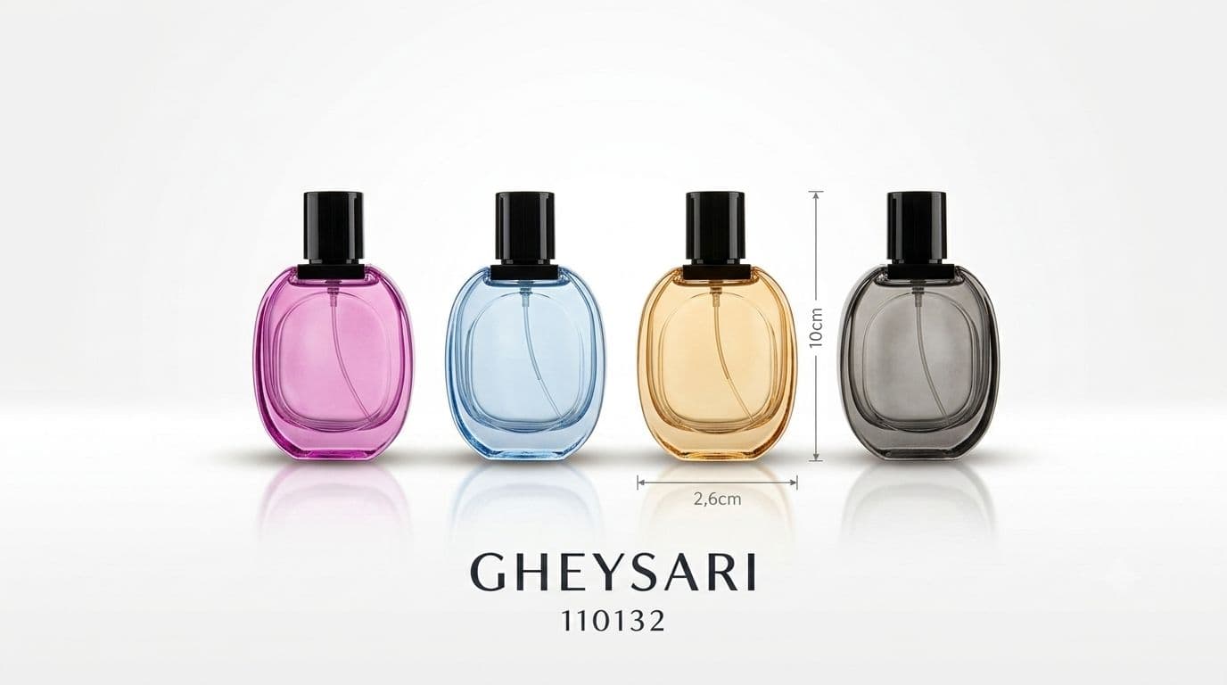 شیشه عطر دیپ رنگی 30 میل 12 عددی
