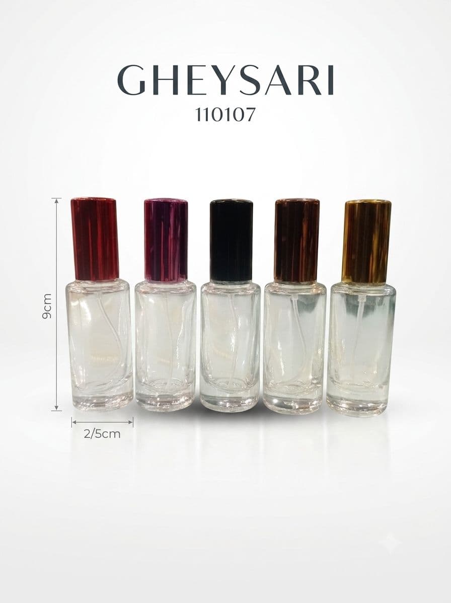 شیشه عطربارالان گرد درب فلزی 12 میل 12 عددی