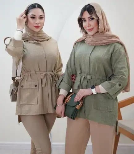 شومیز مانتویی عسل — تصویر ۲