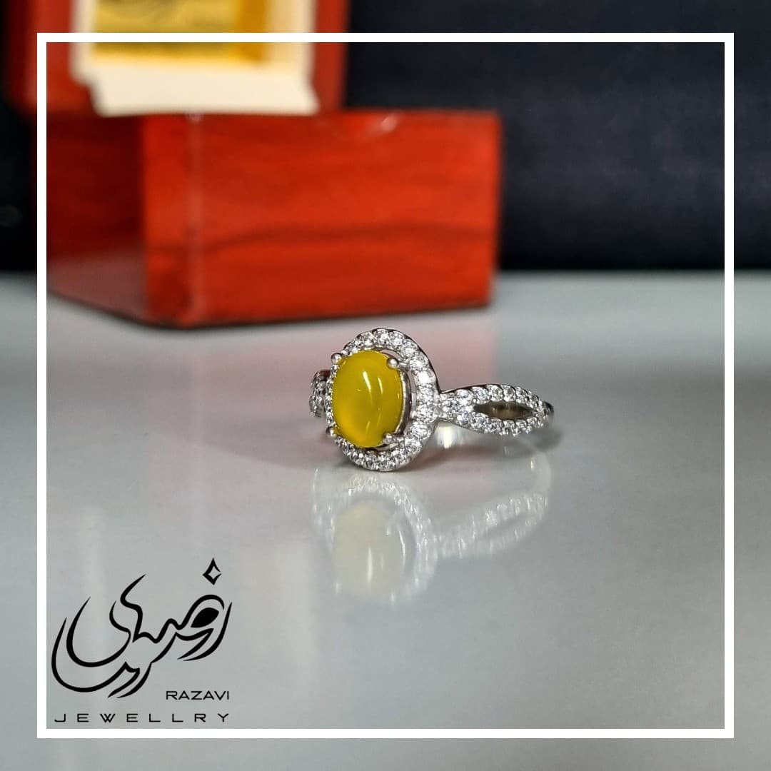 انگشتر زنانه نقره شرف الشمس طرح رویا کد 207