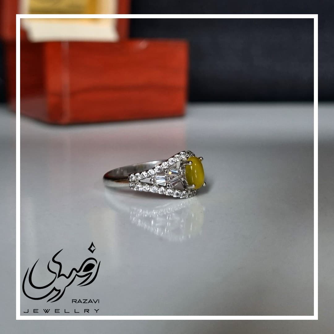 انگشتر زنانه نقره شرف الشمس طرح سحر کد 206 — تصویر ۴