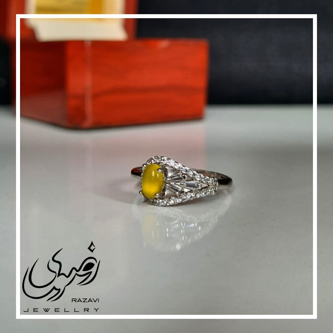 انگشتر زنانه نقره شرف الشمس طرح سحر کد 206 — تصویر ۲