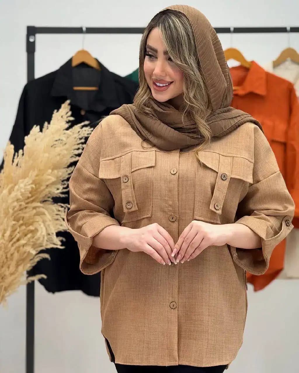 شومیز مانتویی مدل حنانه