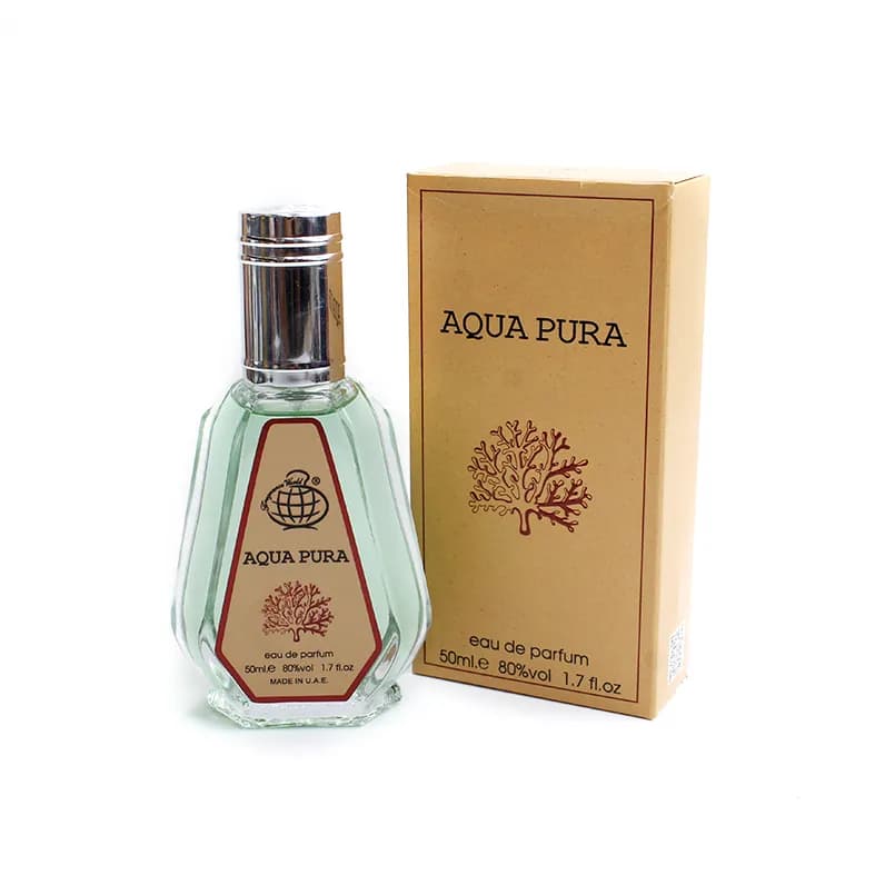 ادکلن فرگرانس مدل آکوا پورا AQUA PURA رایحه اورتو پاریسی مگامار حجم 50 میل