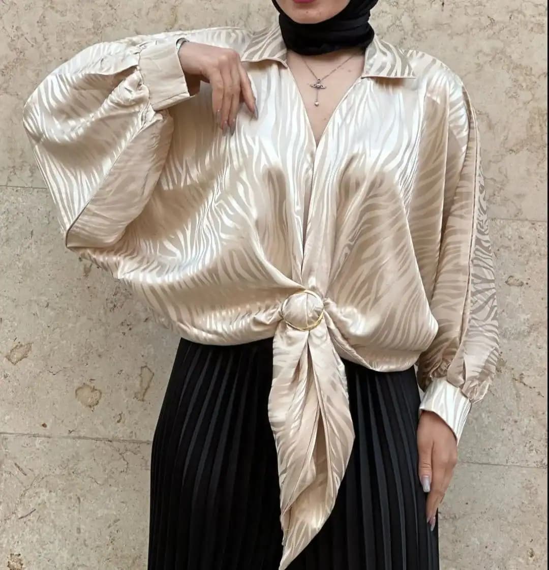 شومیز حلقه طرحدار — تصویر ۴